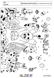 Doodle boyama sayfaları